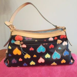 Multi colored Heart Purse